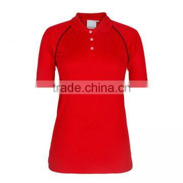 Dry Fit 100% Microfiber Polyester Polo Shirts For Women