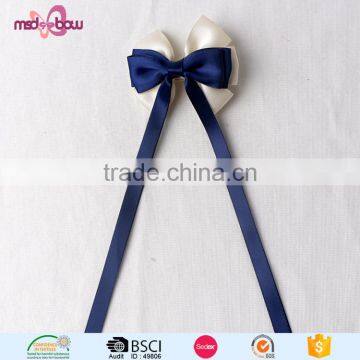 Korean Style New Design Alligator Ribbon Hair Bows Clip for Woman photo-3