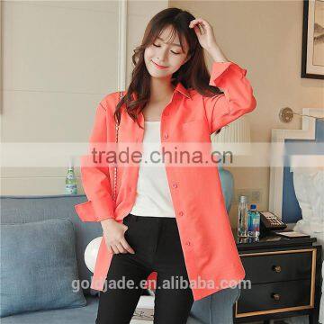 2017 New Tops Ladies Long Sleeve Woman Chiffon Fashion Ladies Blouse photo-3