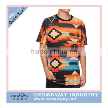 Polyester quick dry running top, sublimation running shirt