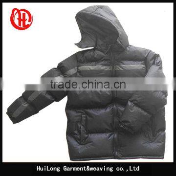 Outdoor Coats Padding Jackets With Hood Men Winter Padded Snowker PVC Jackets photo-2