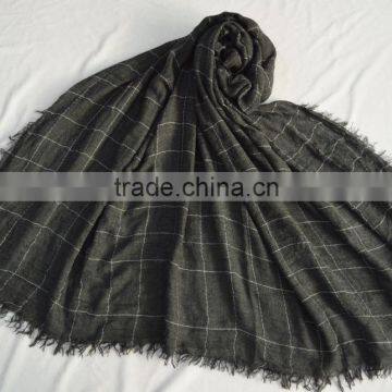 Fashion Hot Popular Ladies Mens 100%viscose Tartan Checked Plaid Scarf for Fall Winter photo-3