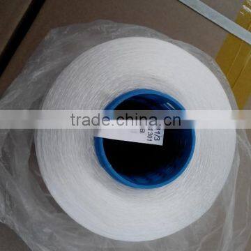 Bright Raw White 1.0kg Raw Material Polyester Sewing Thread photo-5