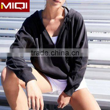 2017 hot selling oversized hoodie women with low MOQ gym hoodie