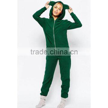 China factory fashion comfortable plain colour fleece onesie animal