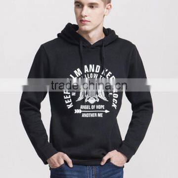 Fashionable men printed cropped top hoodie