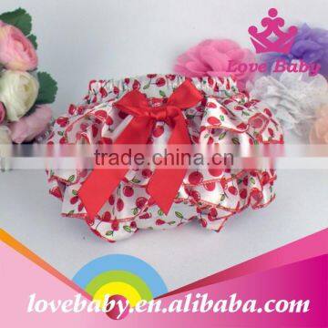 Wholesale Baby Satin Bloomers Fashional Cute Baby Girl Satin Underwear
