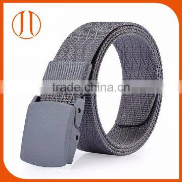 men fashion grain woven belts pur nylon web belt