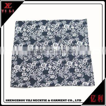2016 Pocket 25*25cm Flower Deisgn Wholesale Cotton Handkerchief photo-3