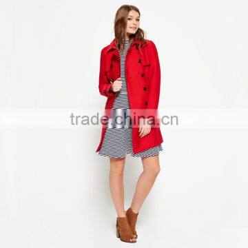Classically Styled Belle Trench Coat Women Long Winter Windbreaker Jacket photo-2