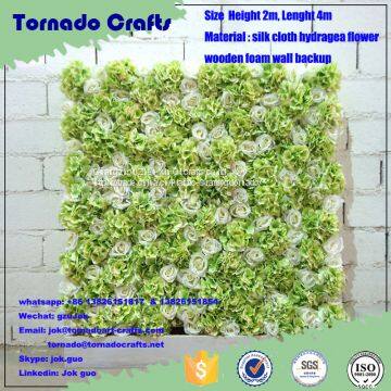 2017 Zhen Xin qi Crafts Artificial Silk Flower Wall for Wedding Backdrop Decoration photo-4