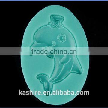 High Quantity Eco-friendly Safty Dolphin Shape Silicone Chocolate Mould,soap Mold,diy Cake Mould photo-2