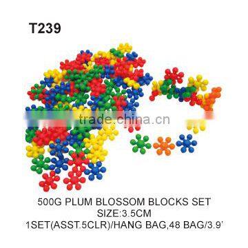 500g Colorful Plastic Intelligent Without Buckle Blocks Educational Toys For Kids photo-6
