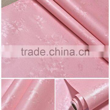 Modern Bedroom Warm PVC Flower Design Waterproof Wall Background Decoration Paper photo-2