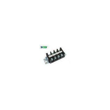 Pitch 19.00mm High Current Rail Mounted Terminal Block Connectors 600V 80A