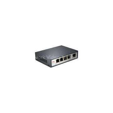 5 Port IEEE 802.3af PoE Ethernet Switch 10M / 100M With 4 Port PoE & 1 Port Fiber