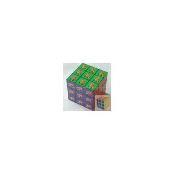 magic cube (3row 5.4x5.4x5.4cm)plastic puzzle