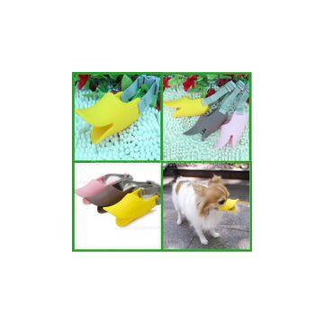 Innovative Duckbill Deaign Ultra Soft Silicone Pet Products Adjustable Pet Dog Muzzle