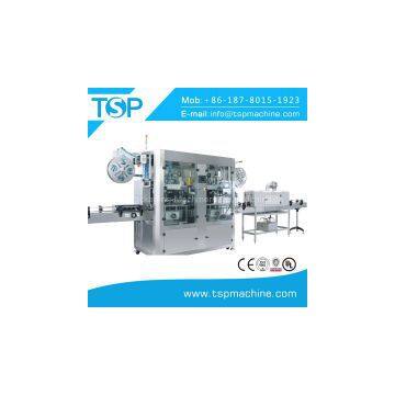 Double heads pvc shrink sleeve labeling machine for body&cap