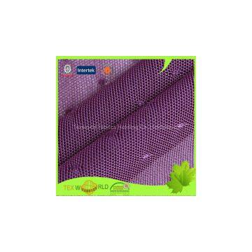 Purple Nylon Spandex 4 Way Stretch Mesh Fabric