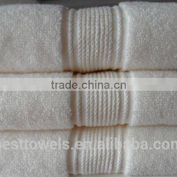 100% cotton solid jacquard bath towel