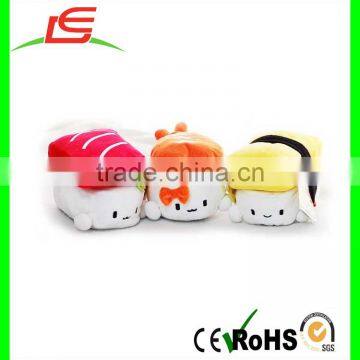 LE B0186 2016 new design cute sushi design plush toys for kids