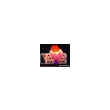ACRYLIC NIGHT LIGHT W/ BEADED - CAKE
