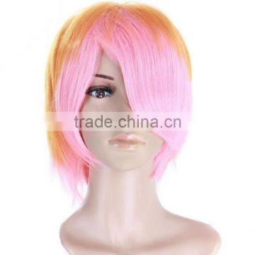 Straight Silk Top Full Lace Wigs,Blonde Hair Costume Wig,Fun Wigs,Wigs for Kids,Cosplay Wigs