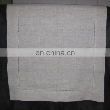 table runner with dot hemstitch