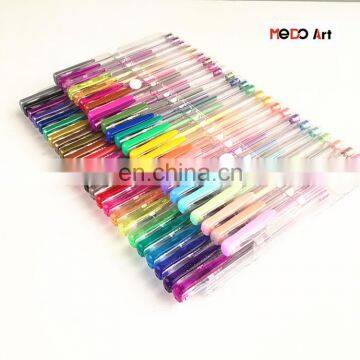 Two Layers PVC Bag Packing Colorful Gel Pen Set 48 for Artist Paiting