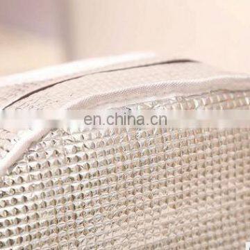 Portable Thermal Lunch Bags for Women Men Multifunction Oxford Striped Large Storage Tote Food Picnic Insulation Bags photo-3