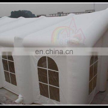 Practical inflatable white house tent, inflatable house with window for rental