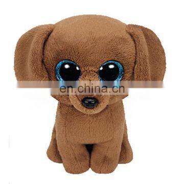 Made in China TY branded furry big eyed dog china factory plush toys