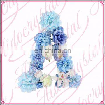 Aidocrystal Birthday wall hanging drcor silk flower letter custom name letters