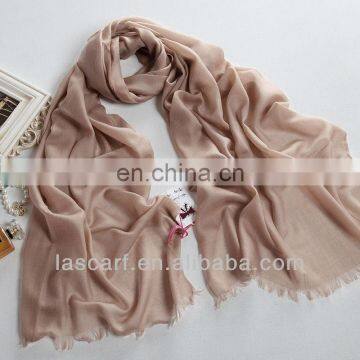 brown color cashmere long scarf