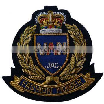 Fashion cheap custom embroidery patches(Bullion/Emblem/Badge/Label/Crest