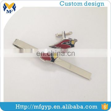 Factory customized enamel color funny cufflinks tie clips