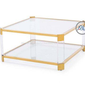 Custom Design Structure Acrylic Tea Table Acrylic Table for Home Use