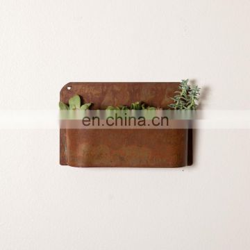 Modern Waterproof Wall Mounted Corten Steel Plant Box