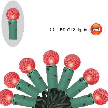 Neon King LED Строковые огни G10 G12 LED Освещение для фестивалей и праздников Декоративные светильники на Новый Год 50 светодиодов