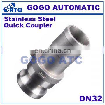 High Quality Stainless Steel 304 Quick Coupler Type E DN32 Camlock Tube Weld Fittings High Pressure Tube to Tube Connectors photo-2
