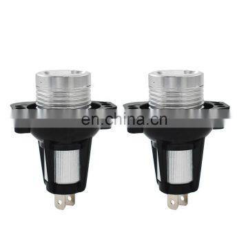 2x 6W High Power Angel Eyes 3 Series LED LRing Bulbs White Halo for BMW E90 E91
