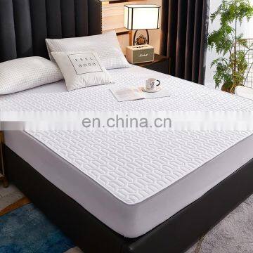 Microfiber 100% Polyester Waterproof Mattress Protector Multi Solid Color Quilted Style photo-2