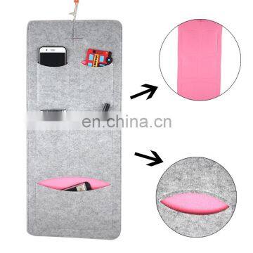 New Design 5 Pockets Wall Hanging Felt Fabric Cell Phone Charger Holder Storage Bag for Party photo-5