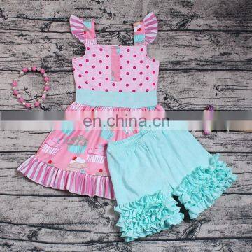 Wholesale Children Clothes New Model Girl Clothing Set