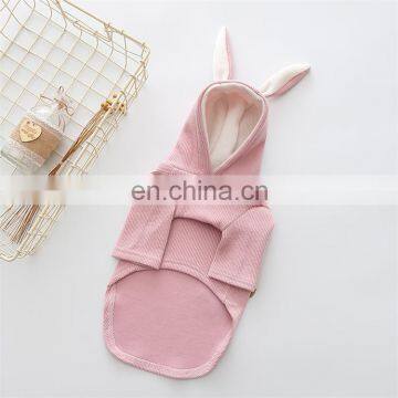 New Designer Style Wholesale Casual Knitted Hooded Dog Cute Clothes Rabbit Autumn Winter photo-4