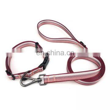 Factory price custom design high quality  dog collar and leash set