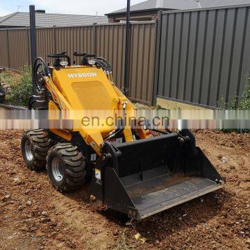 mini  wheeled  digger universal  skid steer  compact loader with 4 in 1 bucket