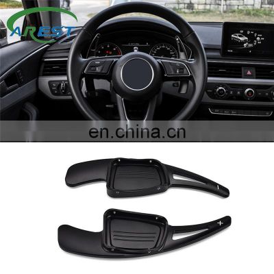 Carest Car Black Steering Wheel Gear Shift Paddle Shifter For Audi A4 S4 B9 A3 A5 Q2 Q5 Q7 TT