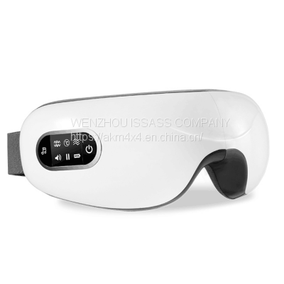 Wireless Air Pressure Vibration Digital Eye Massager Vibration Magnetic Acupuncture Therapy Relief Heat Compress Eye Mask
